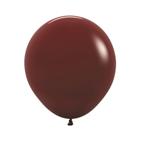 R18 018 Balon okrągły 18" czerwone wino (Merlot)