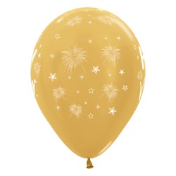 R12 2603 Balon okrągły 12" Happy New Year