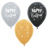 R12 2603 Balon okrągły 12" Happy New Year