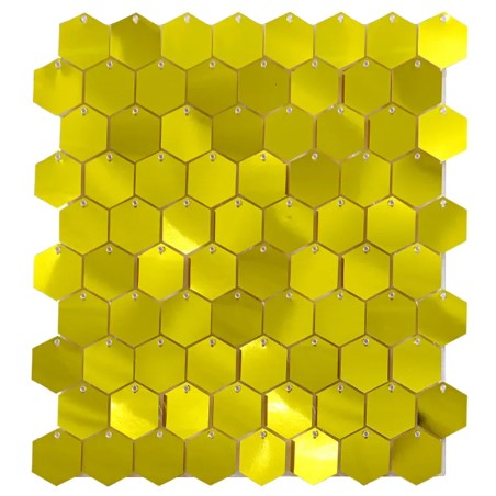 Ścianka cekinowa lustrzana złota