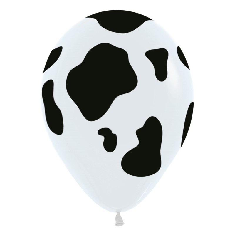 R12 COW Balon 12" z nadrukiem łat