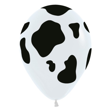 R12 COW Balon 12" z nadrukiem łat