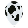 R12 COW Balon 12" z nadrukiem łat