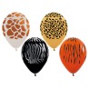 R12 ANIMAL Balon 12" z nadrukiem Safari