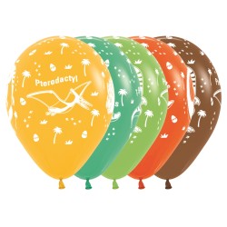Sempertex balon 12" z nadrukiem w dinozaury