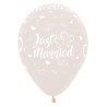 R12 JMH390 Balon okrągły 12" "Just Married"