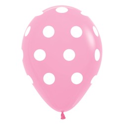 R12 PD009 Groszki - różowy