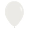 R12 006 Balon okrągły 12"  migdałowy biały