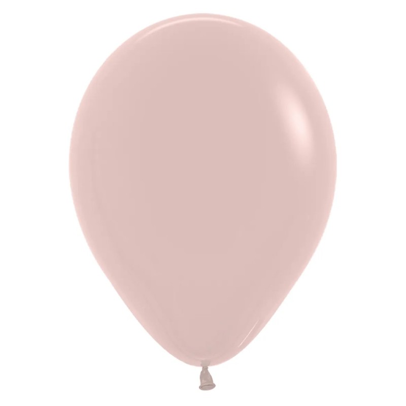 R12 058 Balon okrągły 12"  kremowy róż