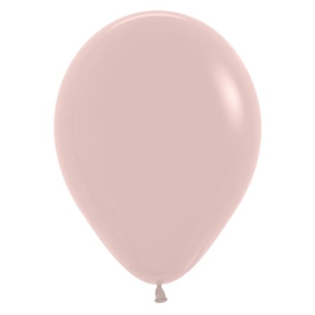 R12 058 Balon okrągły 12"  kremowy róż