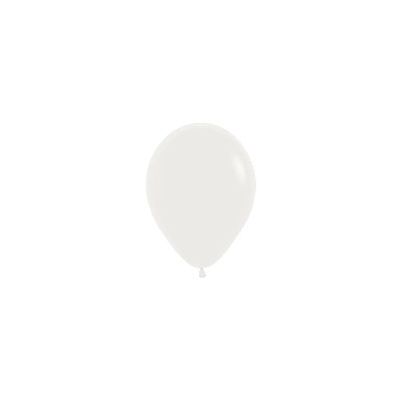 R5 006 Balon okrągły 5" migdałowy biały