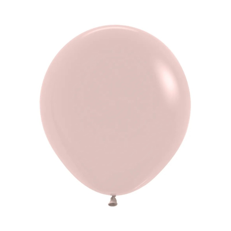 R18 058 Balon okrągły 18"  kremowy róż