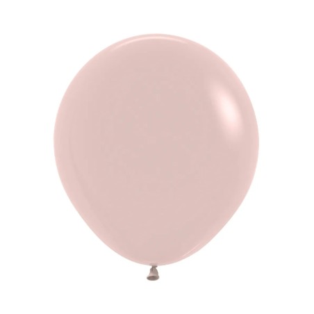 R18 058 Balon okrągły 18"  kremowy róż