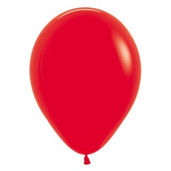 R12 015 Balon okrągły 12"  czerwony
