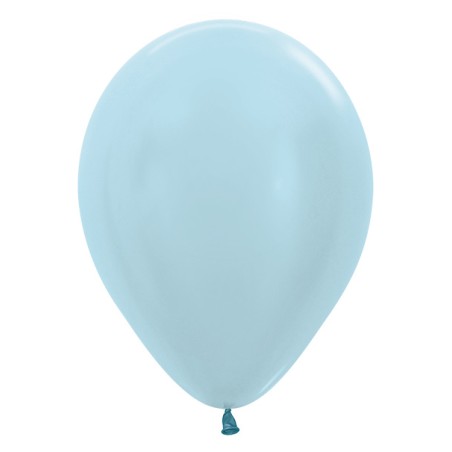 R12 440 Balon okrągły 12" perłowy niebieski
